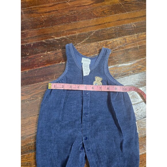 Vintage Carter's Corduroy Teddy Bear Overalls 2 Piece Outfit 0-3 Months - Picture 9 of 16